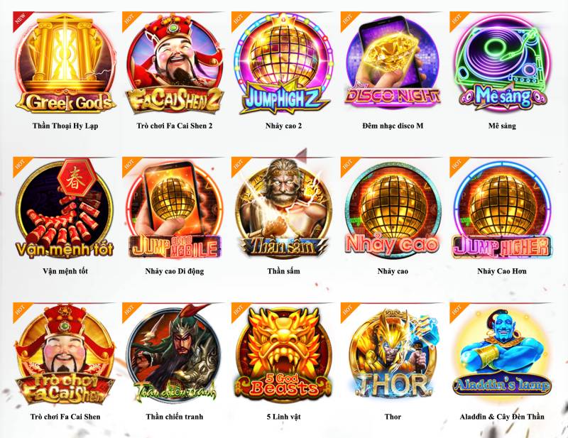 Các tựa game nổi bật tại sảnh CQ9