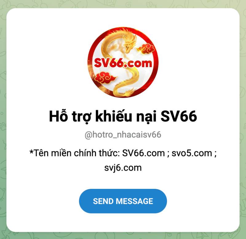 Hỗ trợ khiếu nại qua Telegram