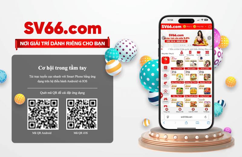 Hướng dẫn tải app SV66 qua QR Code